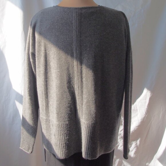 Diane Von Furstenberg Womens Sweater Gray Cashmere Long Sleeve - Picture 5 of 15